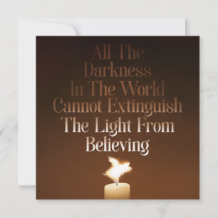 Cartão Placa de Saudação Flat Flame da Vela de Porcos V