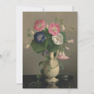 Cartão Placa de Saudação Flor de Pintura Gloriosa