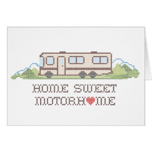 Cartão Placa de saudação - Home Sweet Motor Home