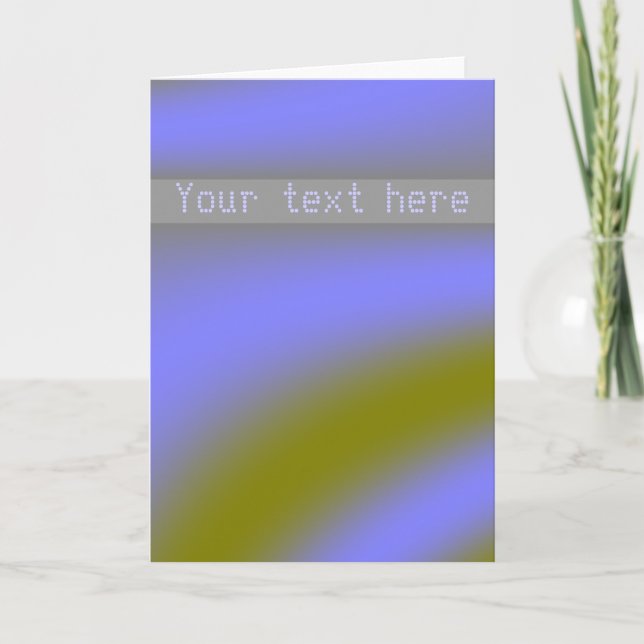 Cartão Placa de Saudação Personalizada de Nuvens Fluoresc (Frente)