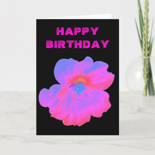 Cartão Placa de saudação personalizável de Nasturtium ros