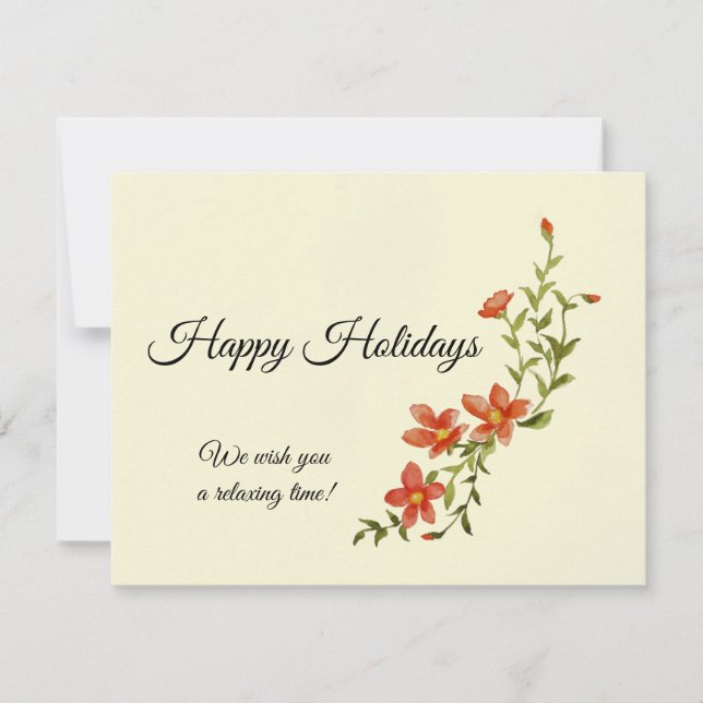 Cartão Placa de saudação plana para dormir (Frente)