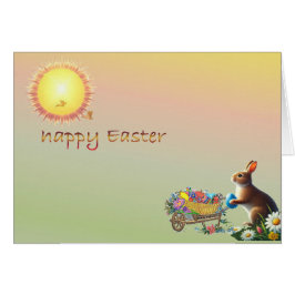 Cartão Placa de saudação vertical com páscoa