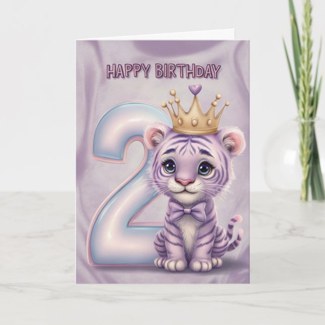 Cartão Placa de segundo aniversário Feliz (Frente)