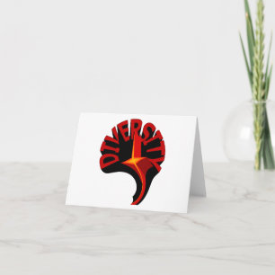 Cartão Placa de segurança de estrela giratória da diversi