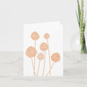 Cartão Placa de segurança STRANGE FLOWERS