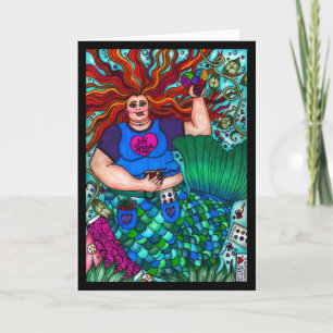 Cartão Placa de Sereia Especial para Pequenas Sereias