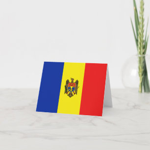 Cartão Placa de Sinalizador da Moldávia