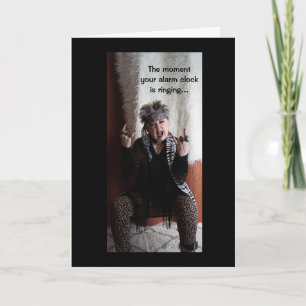 Cartão Placa de toque de alarme todas as manhãs