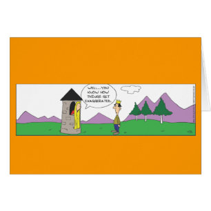 Cartão Placa de Torre Curta Engraçado Repunzel