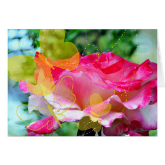 Cartão Placa de Trilhos de Borboleta Feliz