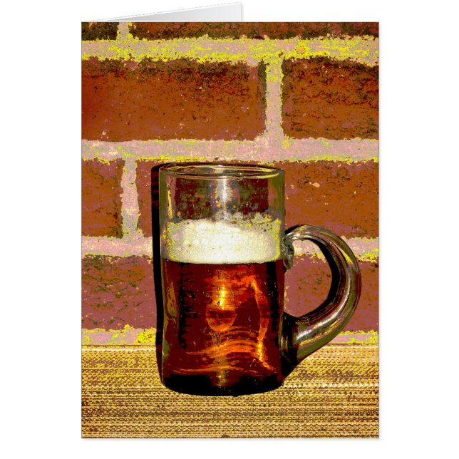 Cartão Placa de Vazio Beer Mug (Frente)