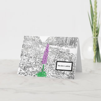 Cartão Placa de Vazio Big Bay Lupine 2023