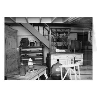 Cartão Placa de vazio branca e preto compro antiga