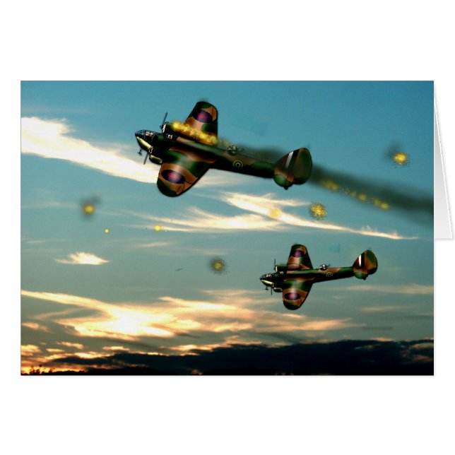 Cartão Placa de Vazio Bristol Blenheim (Frente Horizontal)