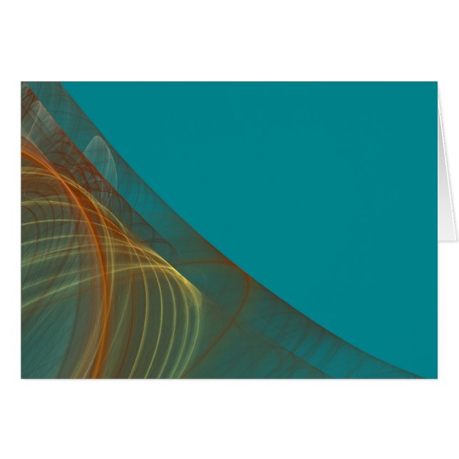 Cartão Placa de vazio com borda de arte frontal (Frente horizontal)