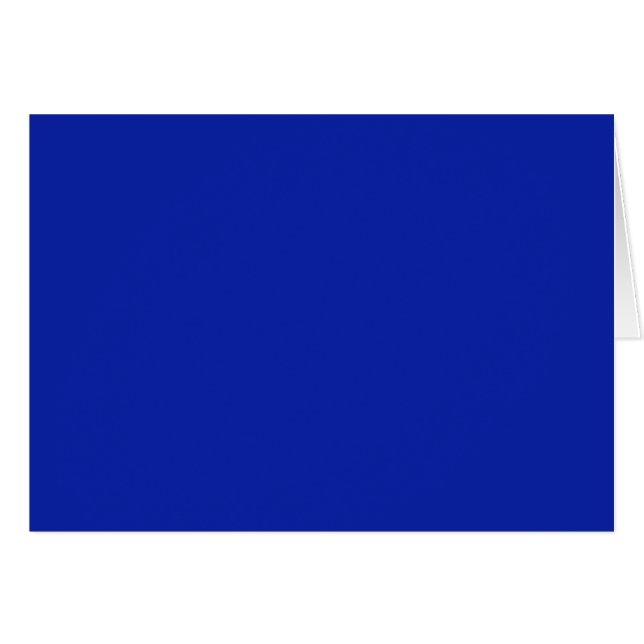 Cartão Placa de vazio com fundo azul real (Frente horizontal)