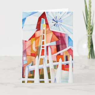 Cartão Placa de Vazio da Fazenda do moinho