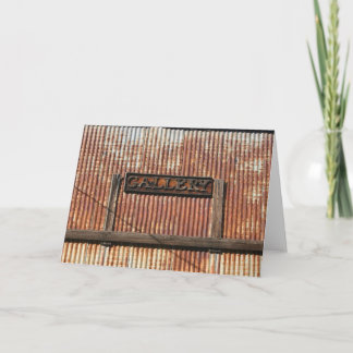 Cartão Placa de Vazio da Galeria