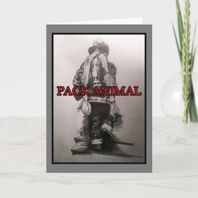 Cartão Placa de Vazio de Bombeiro (Frente)