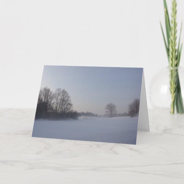 Cartão Placa de vazio de inverno (Frente)