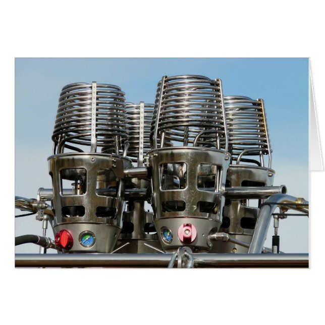 Cartão Placa de Vazio de queimadores de balão de ar quent (Frente Horizontal)