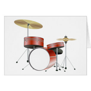 Cartão Placa de Vazio do Conjunto de Tambores