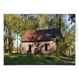 Cartão Placa de Vazio do Shack Abandonada