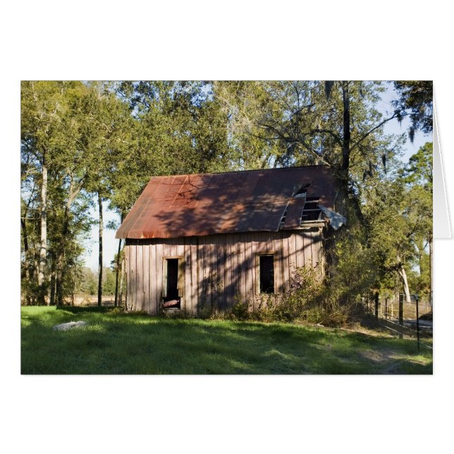 Cartão Placa de Vazio do Shack Abandonada (Frente Horizontal)