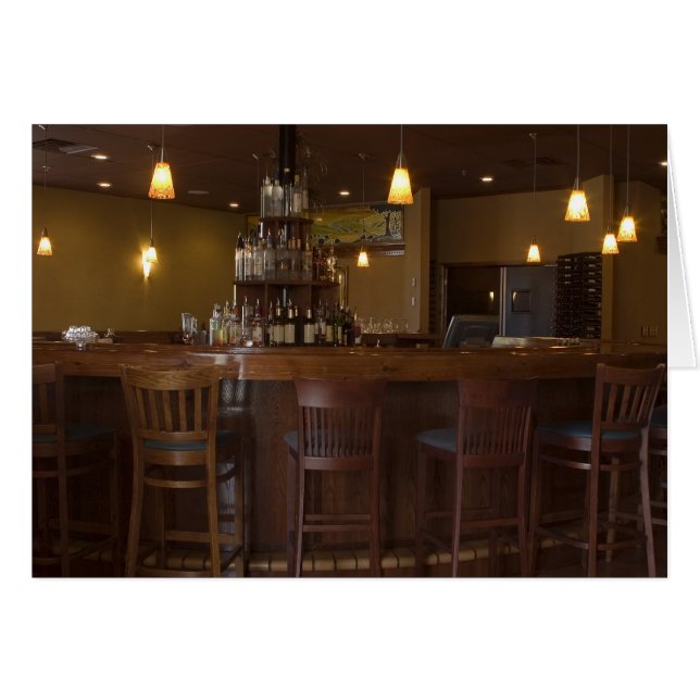 Cartão Placa de Vazio Elegante (Frente Horizontal)