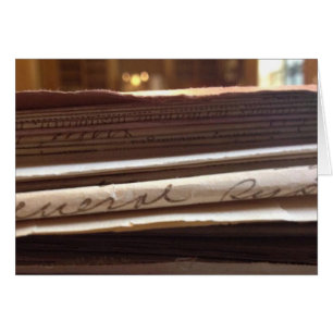 Cartão placa de vazio genealogia - horizontal