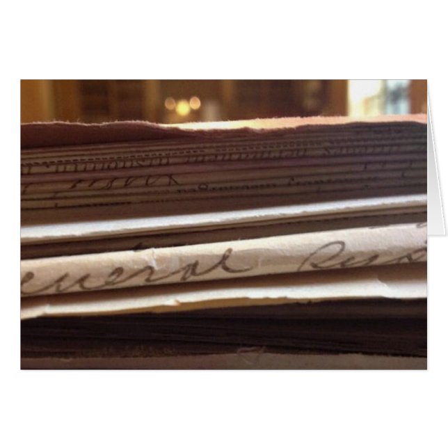 Cartão placa de vazio genealogia - horizontal (Frente Horizontal)