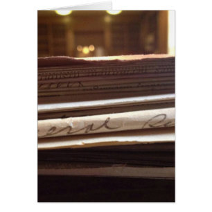 Cartão placa de vazio genealogia - vertical