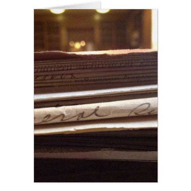 Cartão placa de vazio genealogia - vertical (Frente)