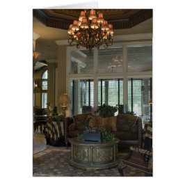 Cartão Placa de Vazio Interior Elegante Tuscan