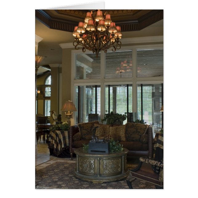 Cartão Placa de Vazio Interior Elegante Tuscan (Frente)