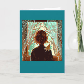 Cartão Placa de vazio introspectiva do processo criativo