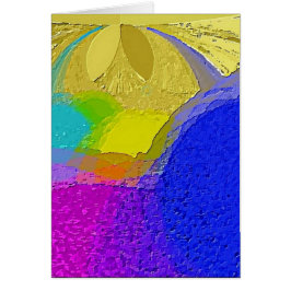 Cartão Placa de Vazio "Mistura de Textura Colorida" com E