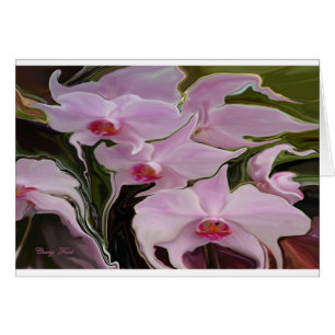 CARTÃO PLACA DE VAZIO ORCHIDS DE ESPERA