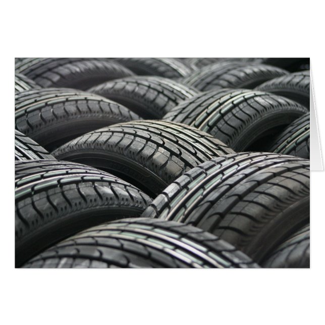 Cartão Placa de Vazio para pneus novos (Frente Horizontal)