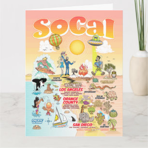 Cartão Placa de Vazio SoCal com tamanho alfabético