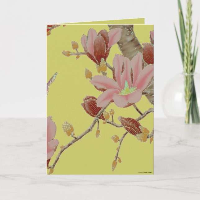 Cartão Placa de Verão Asiática (Frente)