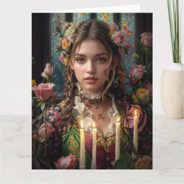 Cartão Placa Design de Gótico 7 primavera Victorian 2025