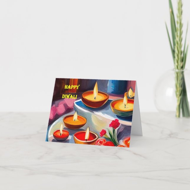 Cartão Placa Diwali 9 (Frente)