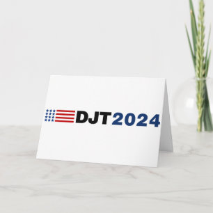 Cartão Placa DJT Trump 2024