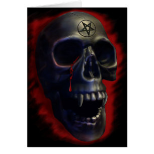 Cartão Placa do Demon Skull 1