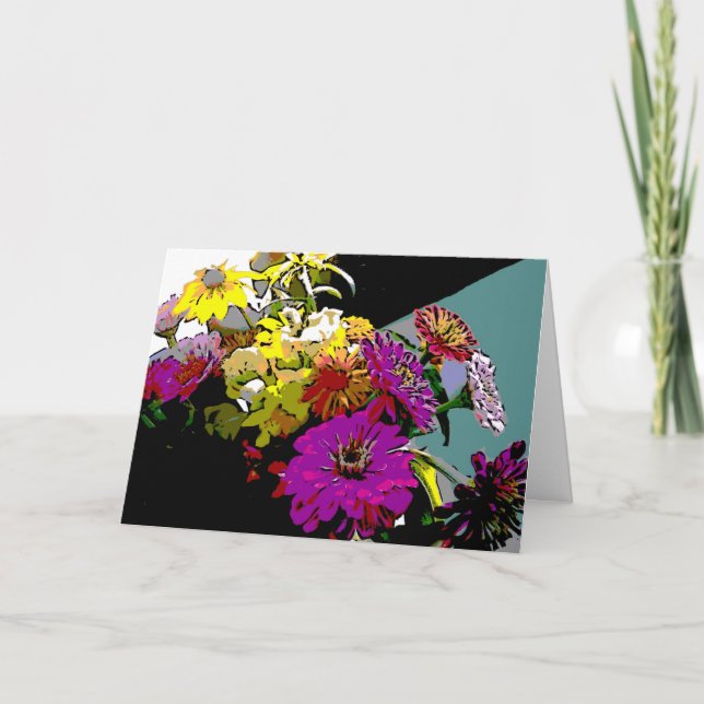 Cartão Placa do Dia de as mães do Buquê frontal (Frente)