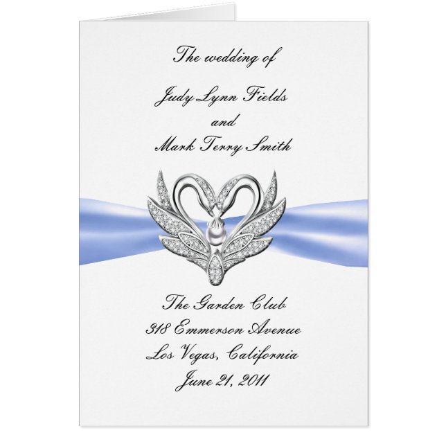 Cartão Placa do Programa Bandejas Prateadas Azuis (Frente)