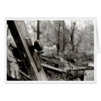 Cartão Placa do Vazio do botão de porta