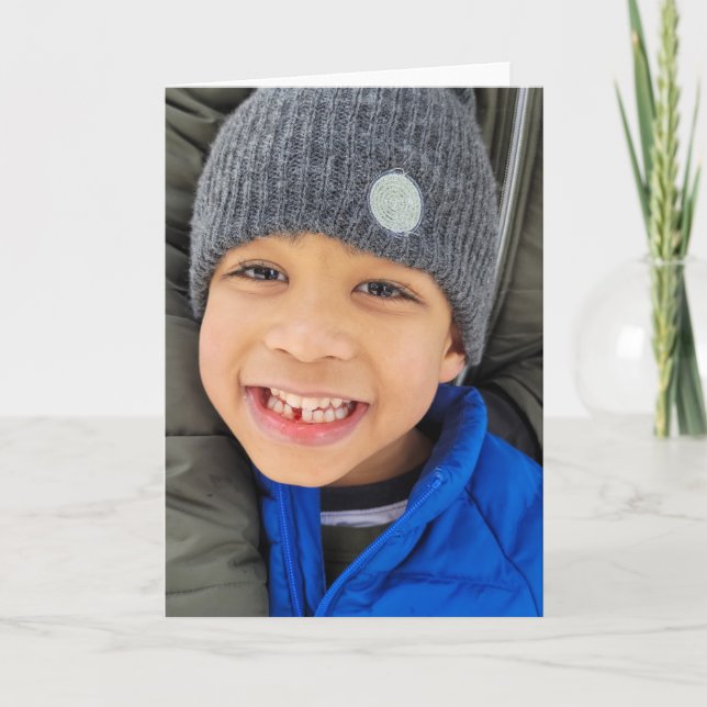 Cartão Placa dobrada de 5"x7" | Dente de Jacob (Frente)